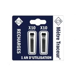 AUTRES MARQUES Divers Accessoires JSTH Recharges 20 Mines Noires Pour Mètre Traceur MT5-N - RMT-N