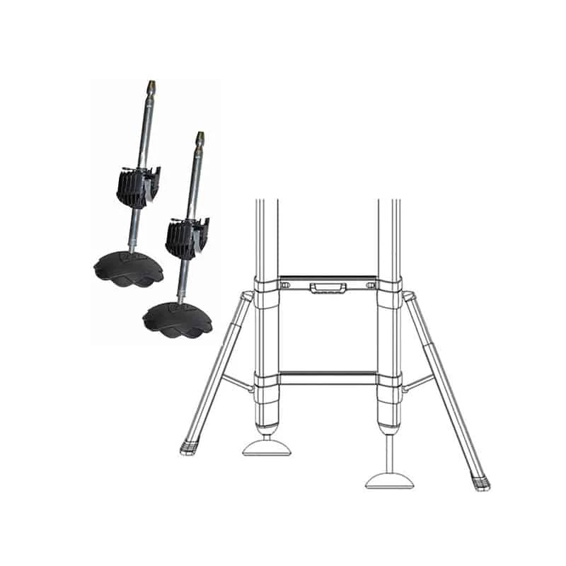 Echelle Télescopique & Escabeau TELESTEPS 2 Pieds De Sécurité Ajus. Pour PRIME STAB - 9190-109 3 Echelle Télescopique & Escabeau TELESTEPS 2 Pieds De Sécurité Ajus. Pour PRIME STAB - 9190-109